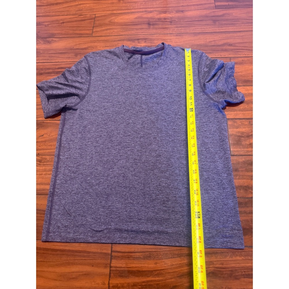 Lululemon Metal Vent Tech Mens Purple Heathered Short Sleeve Training Shirt M